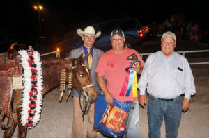 Amateur Champion, Party Central with owners Darrell Lindsey and Rick Brown and exhibitor, Jarrod O Freeman